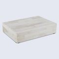 Plain Decorative Storage Box, Bone Inlay in 8 Sizes, White